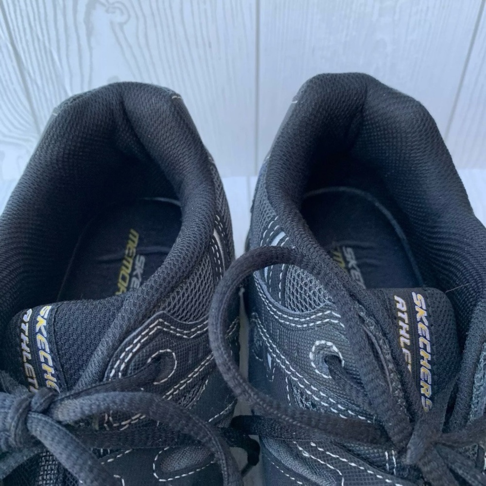 Skechers Men's After Burn 50125 Lace-Up Sneakers Shoes Black/Gray Size 12 - Picture 12 of 13